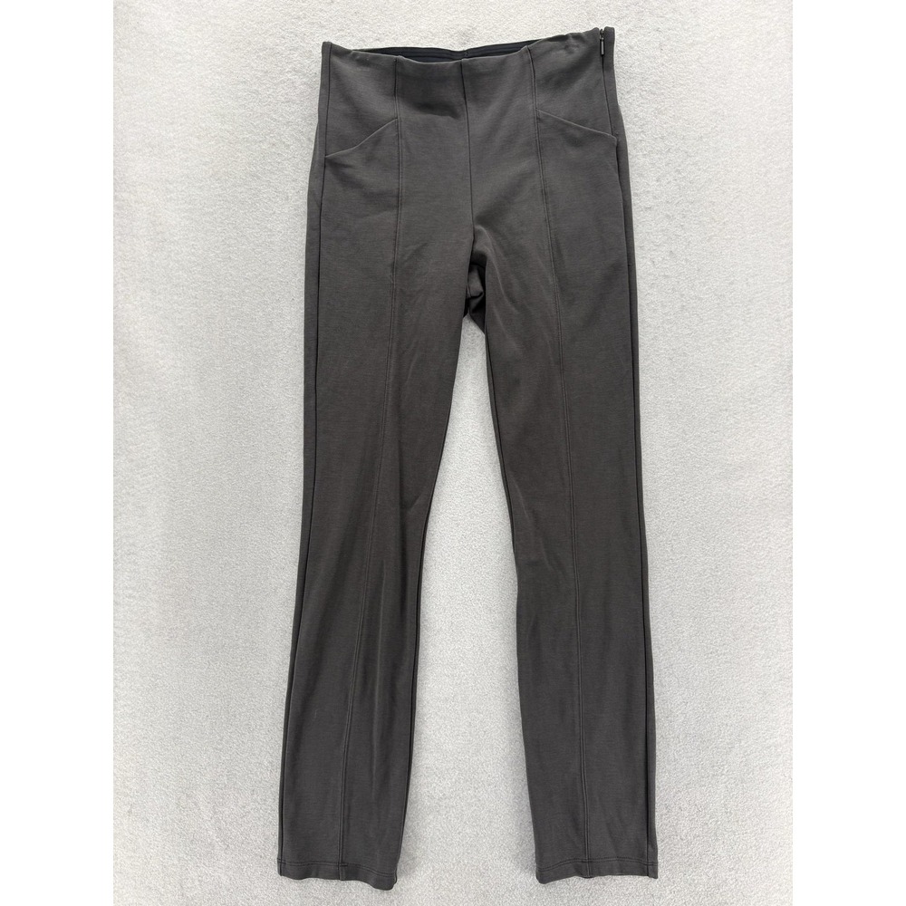 Athleta Siena Skinny Pants Womens 4 Gray Streamlined Ponte Packable Easy Care